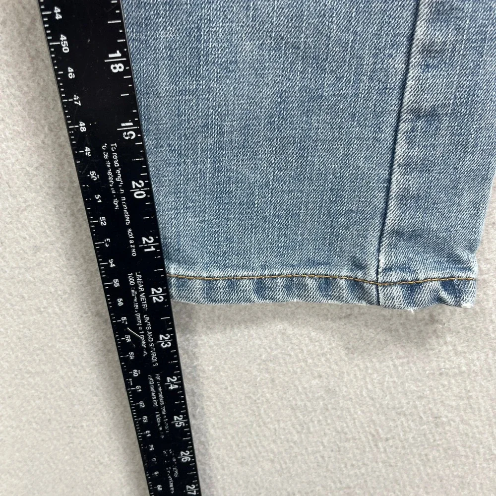 Levis Jeans Boys 8 Slim 505 Regular Light Blue Denim Pants Adjustable Waist Kids